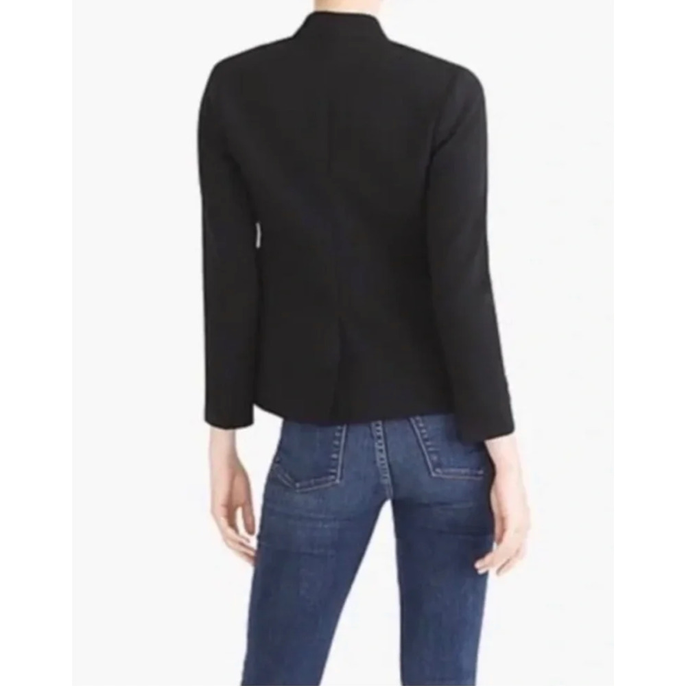 J. Crew Broadway Blazer Jacket Black AB452 Size 4 - Picture 2 of 11
